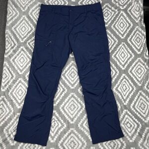 Columbia Silver Ridge Utility Pants Mens 40x32 Navy Omni-Shade Hiking